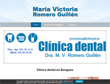 Tablet Screenshot of clinicadentalmvromero.com